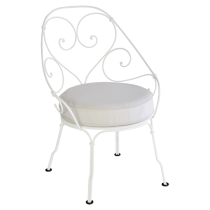 1900 Cabriolet Armchair Cotton White