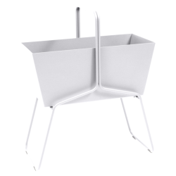 Basket High Planter Cotton White