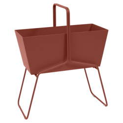 Basket High Planter Red Ochre