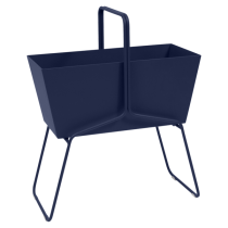 Basket High Planter Deep Blue