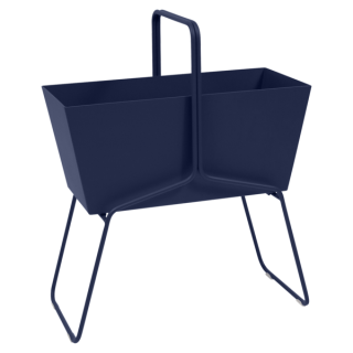 Basket High Planter Deep Blue