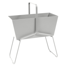 Basket High Planter Steel Grey