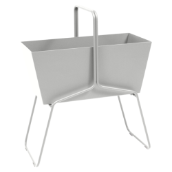 Basket High Planter Steel Grey