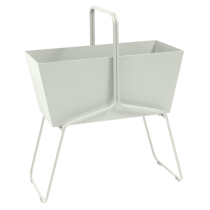 Basket High Planter Clay Grey