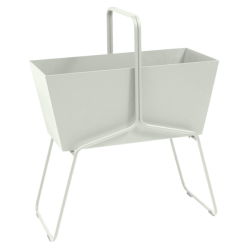 Basket High Planter Clay Grey