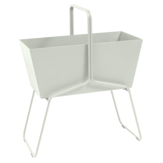 Basket High Planter Clay Grey
