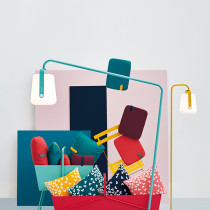 Basket Long Planter Clay Grey