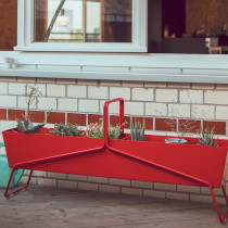 Basket Long Planter Clay Grey