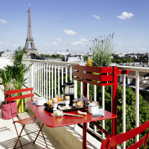 Bistro Balcony Table 57x77 Clay Grey
