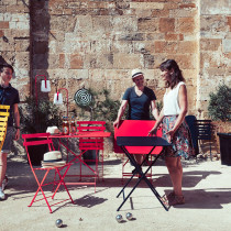 Bistro Metal Chair Clay Grey