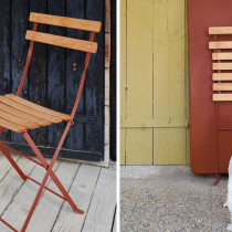 Bistro Natural Chair Red Ochre