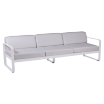 Диван Bellevie 3 Seater Sofa Cotton White