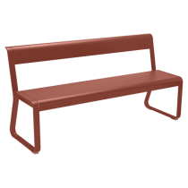 Лавка Bellevie Bench With Backrest Red Ochre