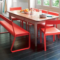 Лавка Bellevie Bench With Backrest Steel Grey