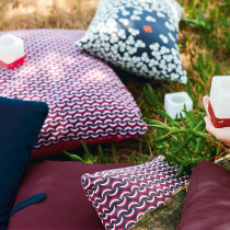 Bananes Cushion 44x44 Plum