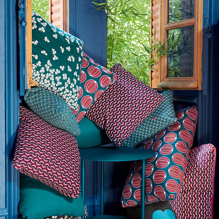 Bananes Cushion 44x44 Plum