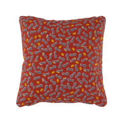 Cacahuetes Cushion 44x44 Red Ochre