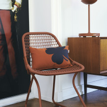 Trefle Cushion 44x30 Red Ochre