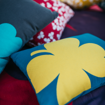 Trefle Cushion 44x30 Red Ochre