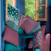 Trefle Cushion 44x44 Red Ochre