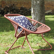 Trefle Cushion 44x44 Red Ochre