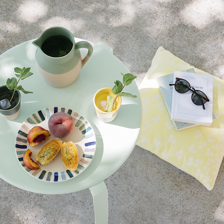 Trefle Cushion 44x44 Red Ochre