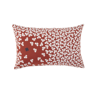 Trefle Cushion 68x44 Red Ochre