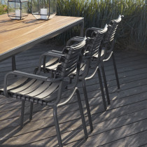 Стіл Four 90x90 Grey Bamboo