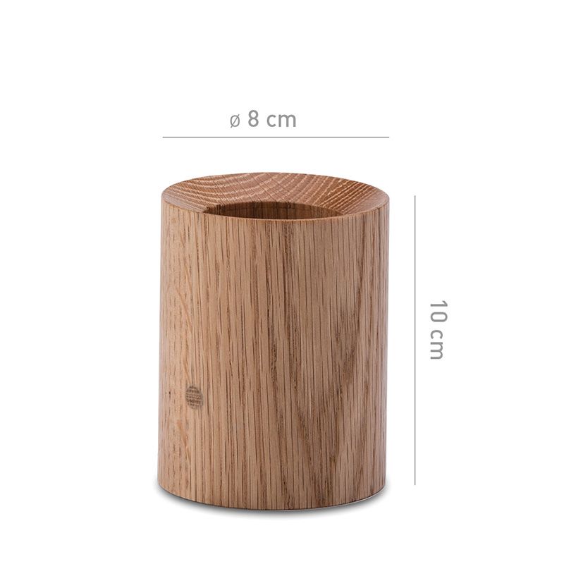 Wooden base for blow poker and fire tongs