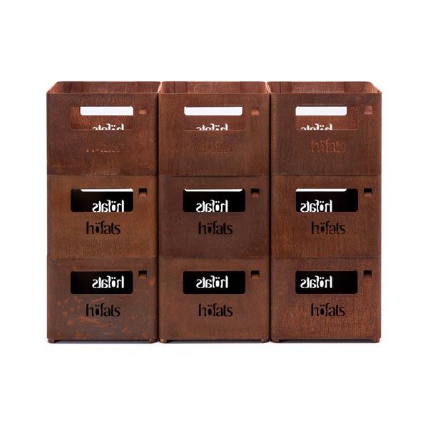 Гриль - вогнище Beer Box Fire Basket rusty