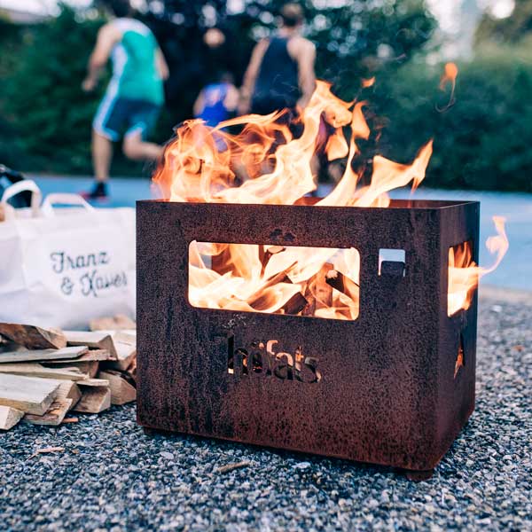 Гриль - вогнище Beer Box Fire Basket rusty