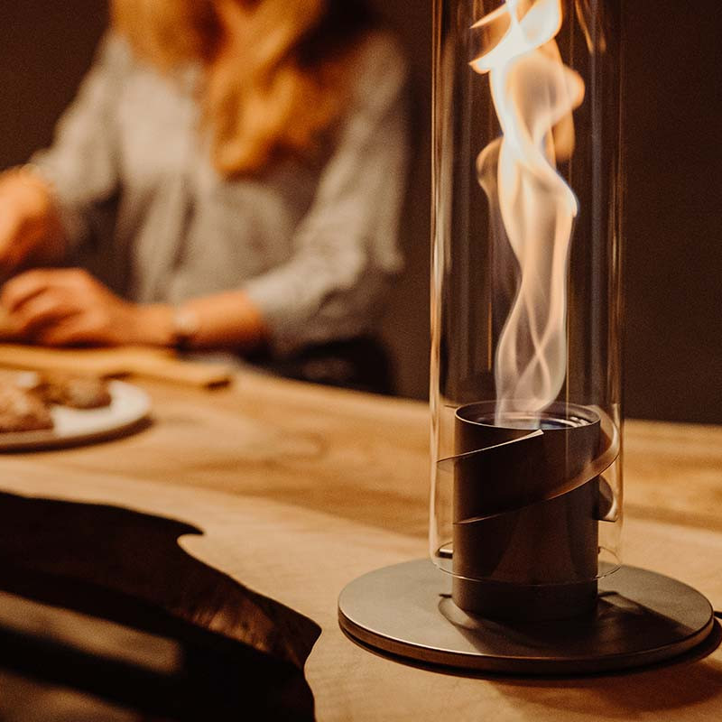 Настільний Камін Spin 900 Grey