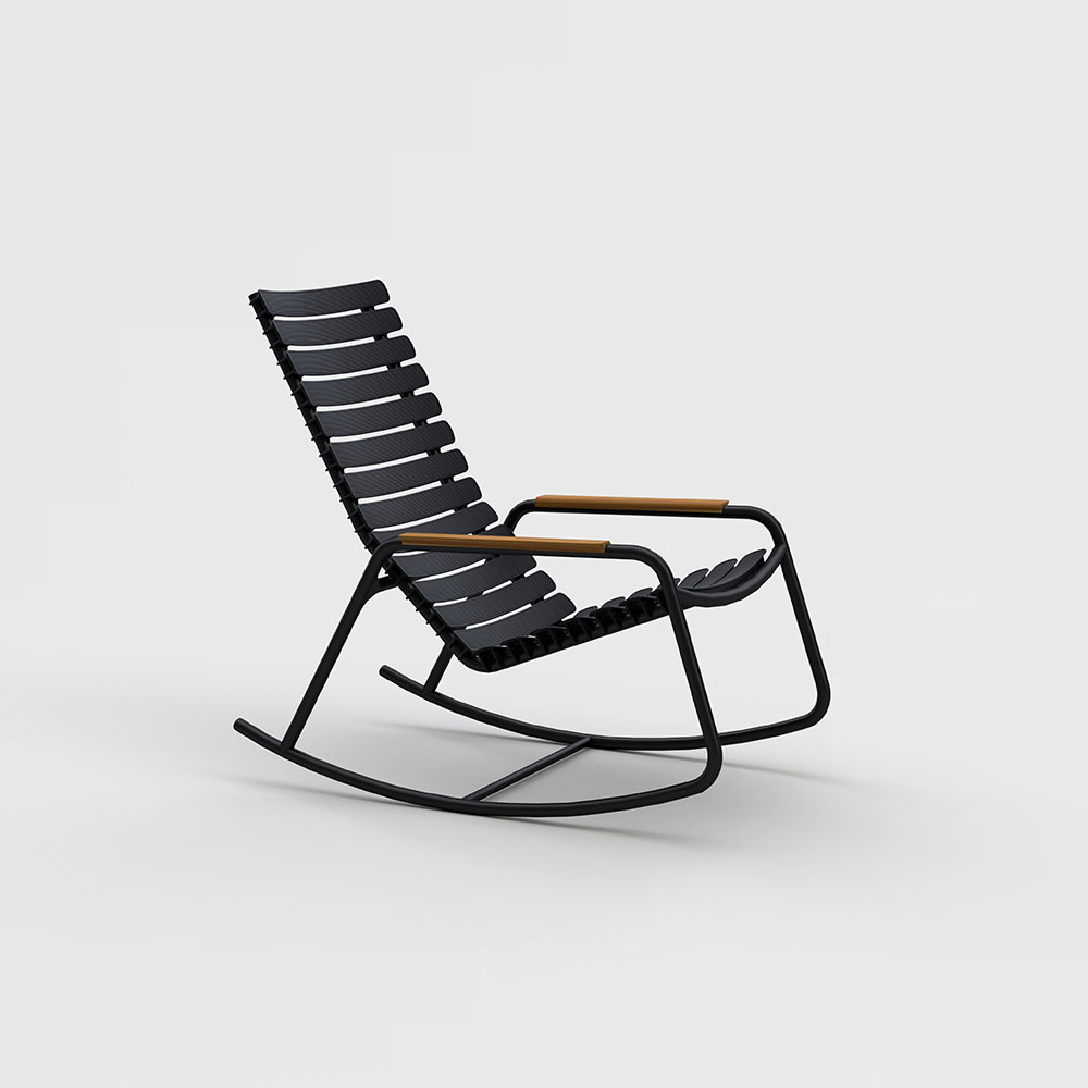 Крісло-гойдалка Reclips Rocking Chair Black Bamboo