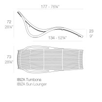 Шезлонг Ibiza Sun Lounger White