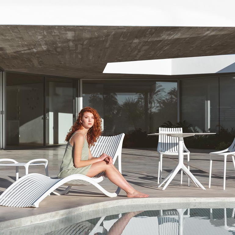 Шезлонг Ibiza Sun Lounger White