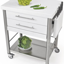 Auxilium Container Acrylic Stone White 700x500x900 Drawer 2