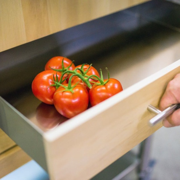 Auxilium Container Grain Hornbeam 500x500x950 Drawer 1