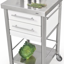 Auxilium Container 2 Acrylic Stone White 500x500x900 Drawer 2