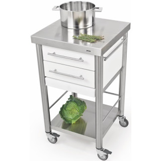 Auxilium Container 2 Acrylic Stone White 500x500x900 Drawer 2