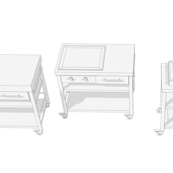 Auxilium Container Grain Hornbeam 1000x600x950 Drawer 2