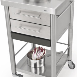 Auxilium Container Stainless Steel 500x500x900 Drawer 2