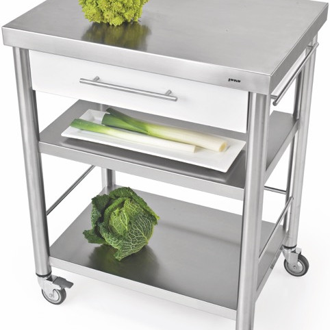 Auxilium Container 2 Acrylic Stone White 700x500x900 Drawer 1