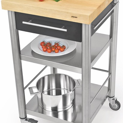 Auxilium Container Acrylic Stone Black 500x500x900 Drawer 1