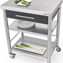 Auxilium Container 2 Acrylic Stone Black 700x500x900 Drawer 1