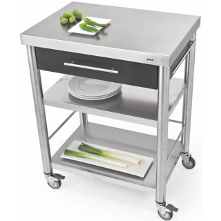 Auxilium Container 2 Acrylic Stone Black 700x500x900 Drawer 1