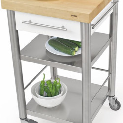 Auxilium Container 3 Acrylic Stone White 500x500x900 Drawer 1