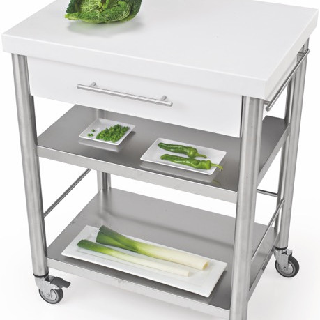 Auxilium Container Acrylic Stone White 700x500x900 Drawer 1