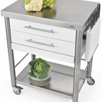 Auxilium Container 2 Acrylic Stone White 700x500x900 Drawer 2