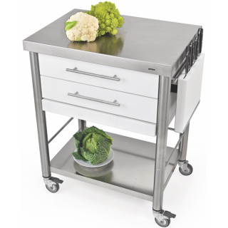 Auxilium Container 2 Acrylic Stone White 700x500x900 Drawer 2