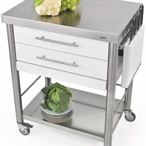 Auxilium Container 2 Acrylic Stone White 700x500x900 Drawer 2